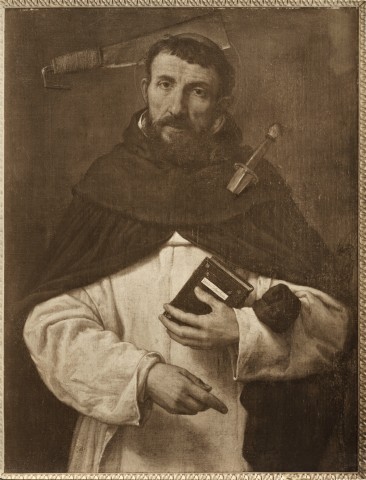 Anonimo — Lotto Lorenzo. St. Peter, Martyr. Fogg Art Museum — insieme